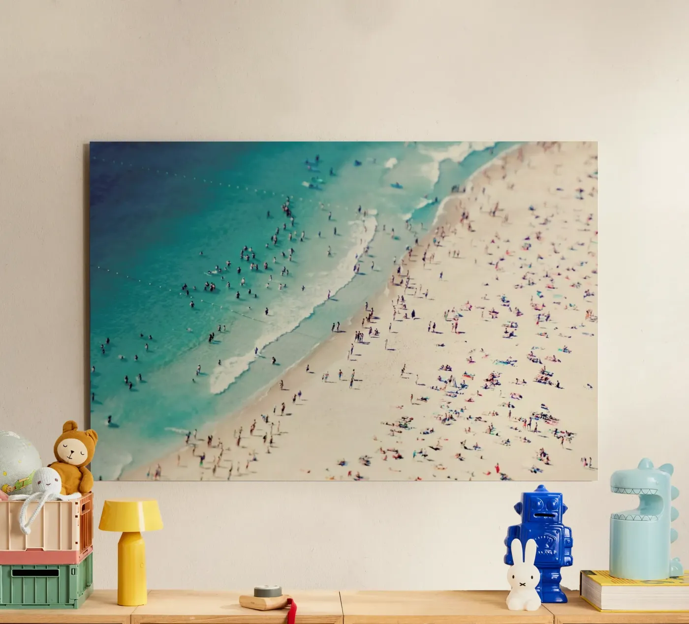 Beach Fun alluminio dibond da Ingrid Beddoes