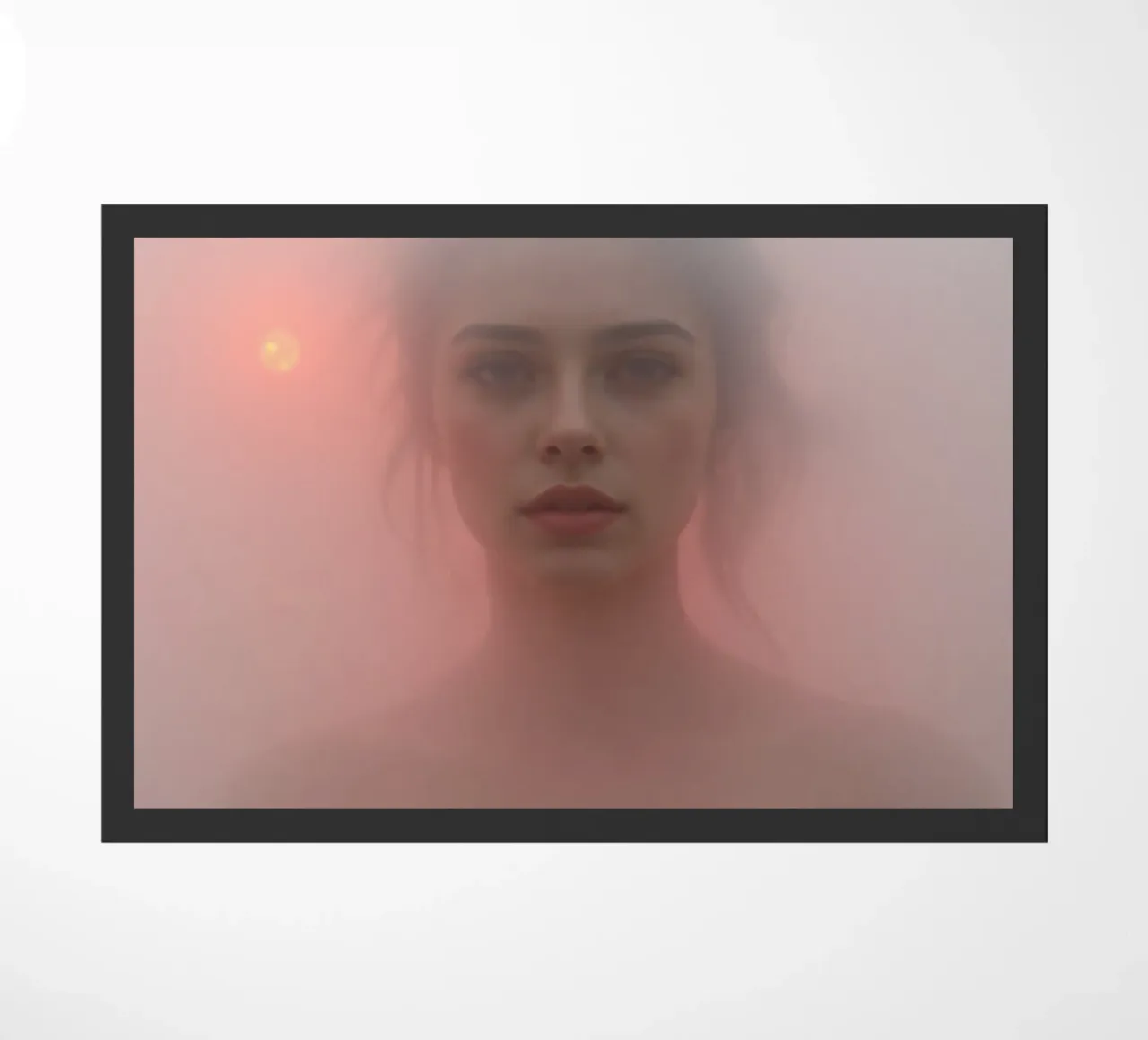 Ritratto etereo di una donna circondata dalla nebbia zerbino da DesignDoodle