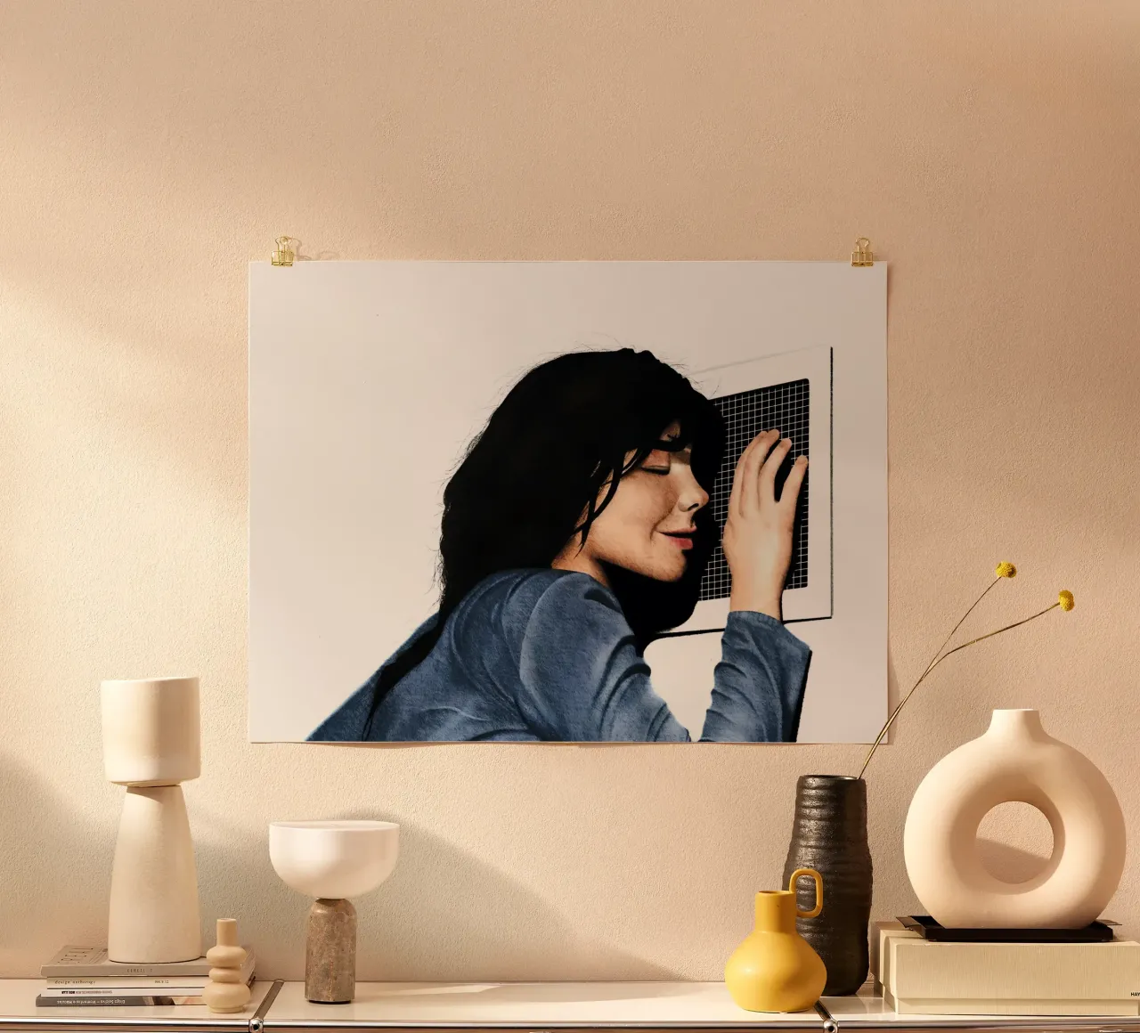 Dancer in the Dark poster con telaio in plastica da heiyoum