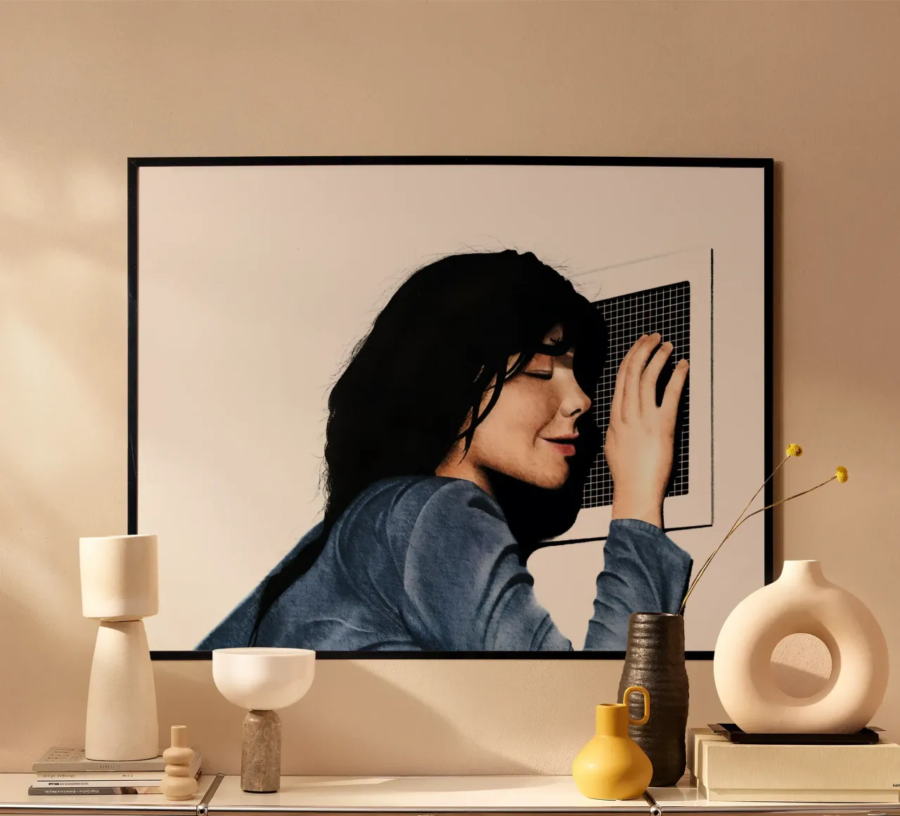 Dancer in the Dark poster con telaio in plastica da heiyoum