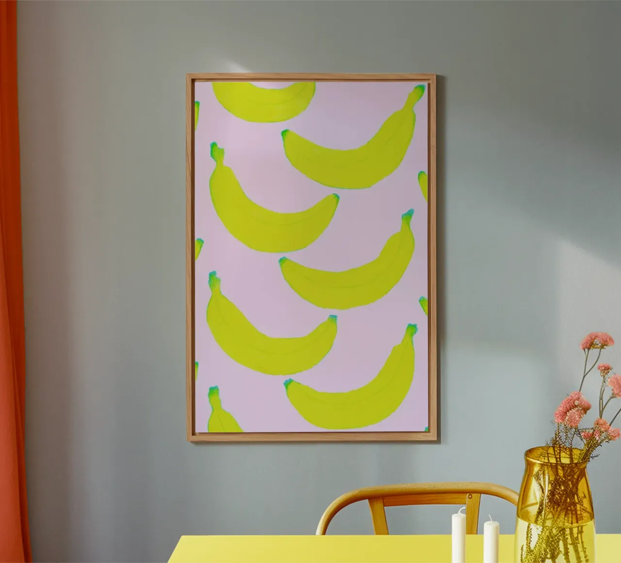 Spontaneous Bananas Alu-Dibond von Natalie Foss