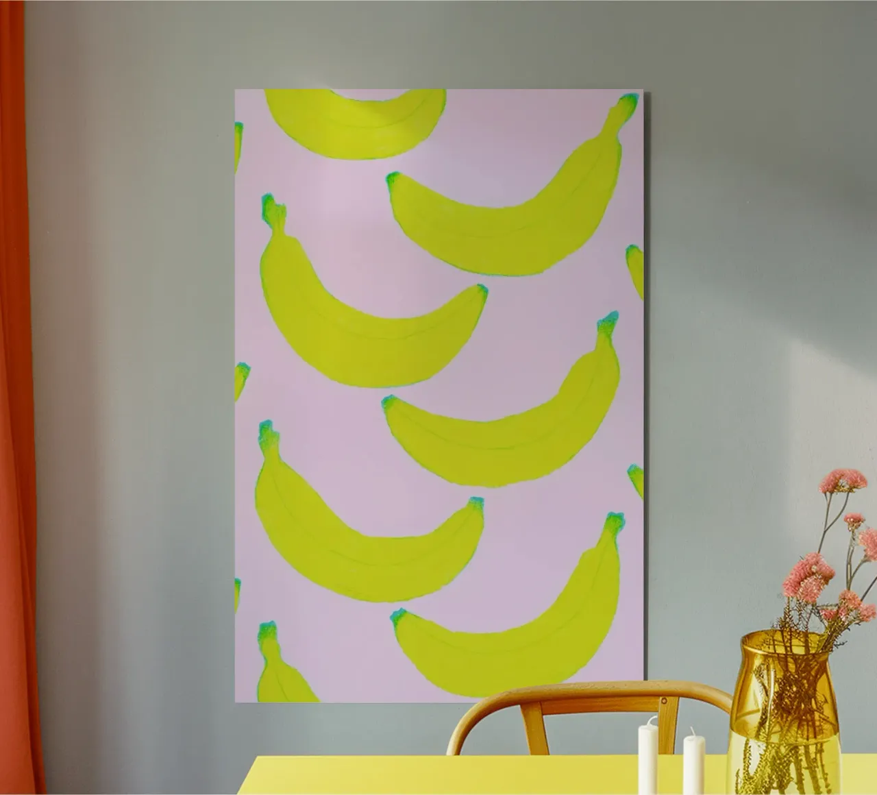 Spontaneous Bananas Alu-Dibond von Natalie Foss