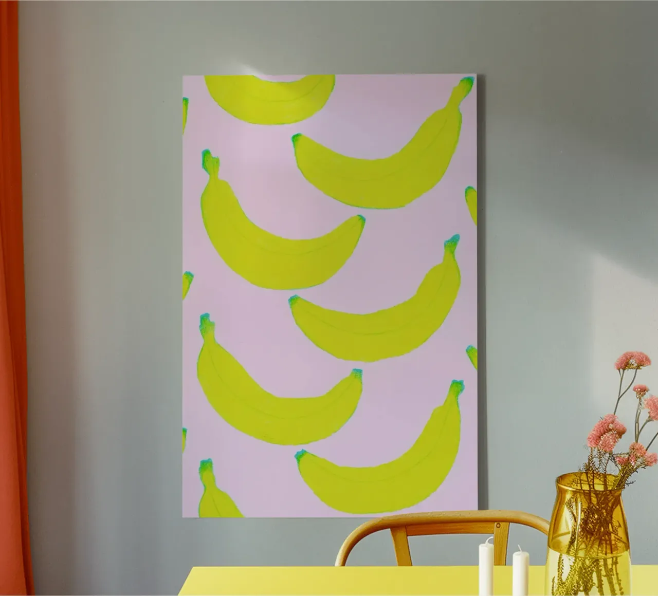 Spontaneous Bananas tela con Cornice a cassetta da Natalie Foss