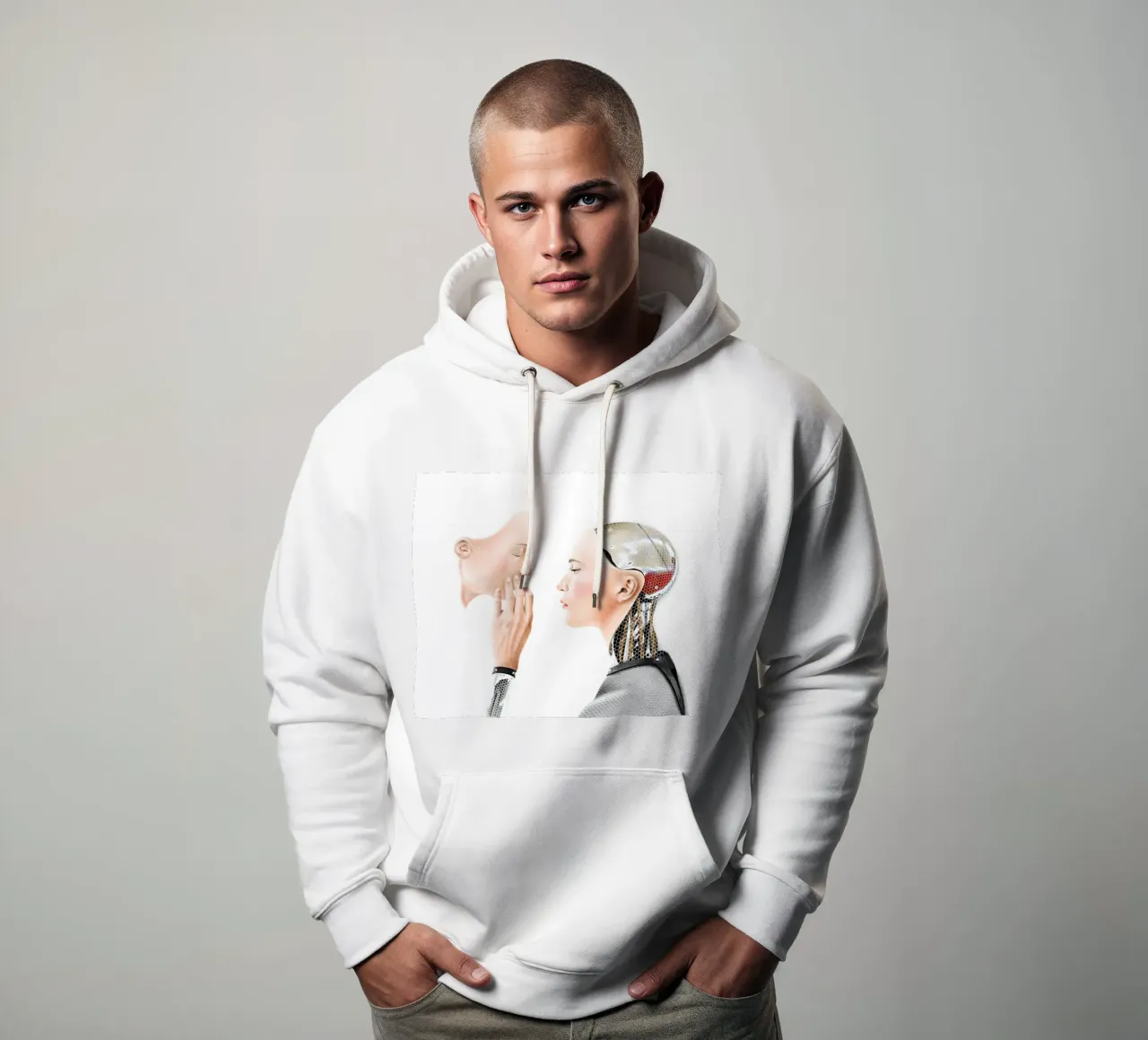 Ex Machina felpa con cappuccio da heiyoum