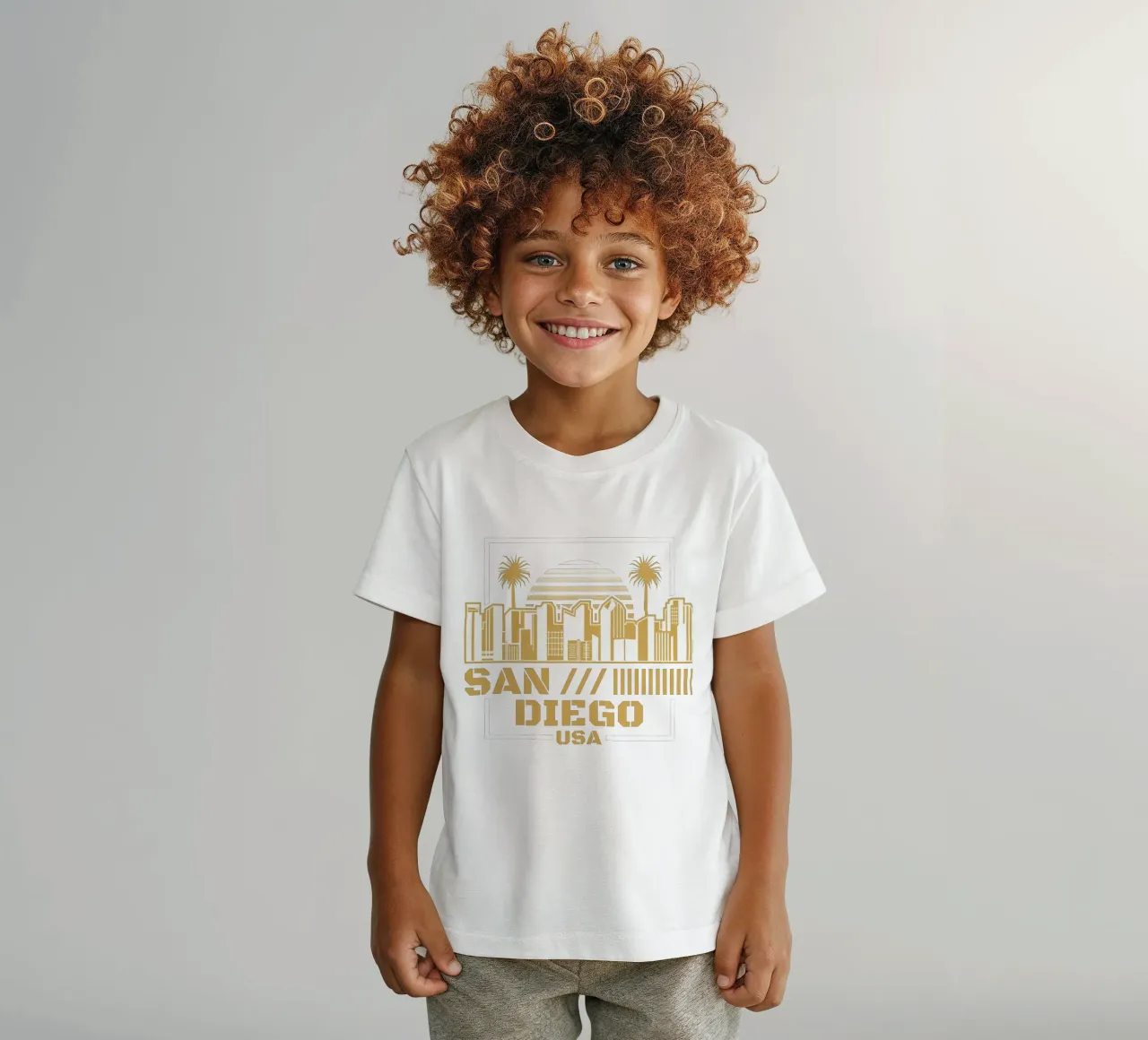 Sandiego-USA design artistico classico t-shirt bambini da rivariahill