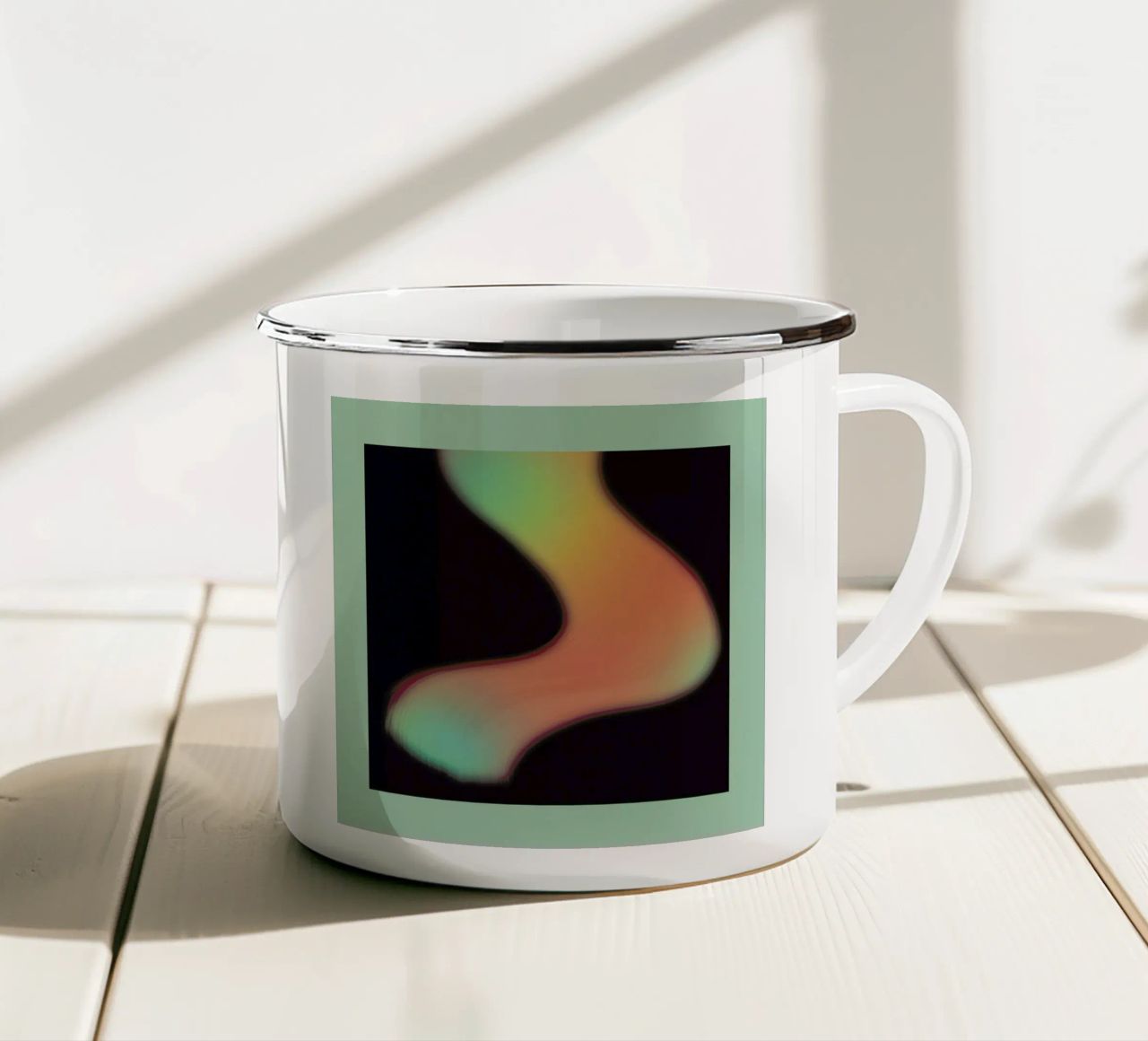 High & Glow tazza in smalto da Bryon S. White
