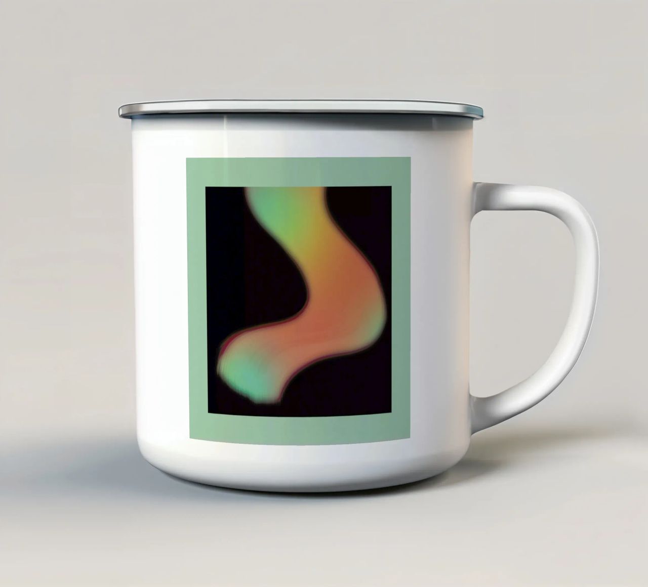 High & Glow tazza in smalto da Bryon S. White