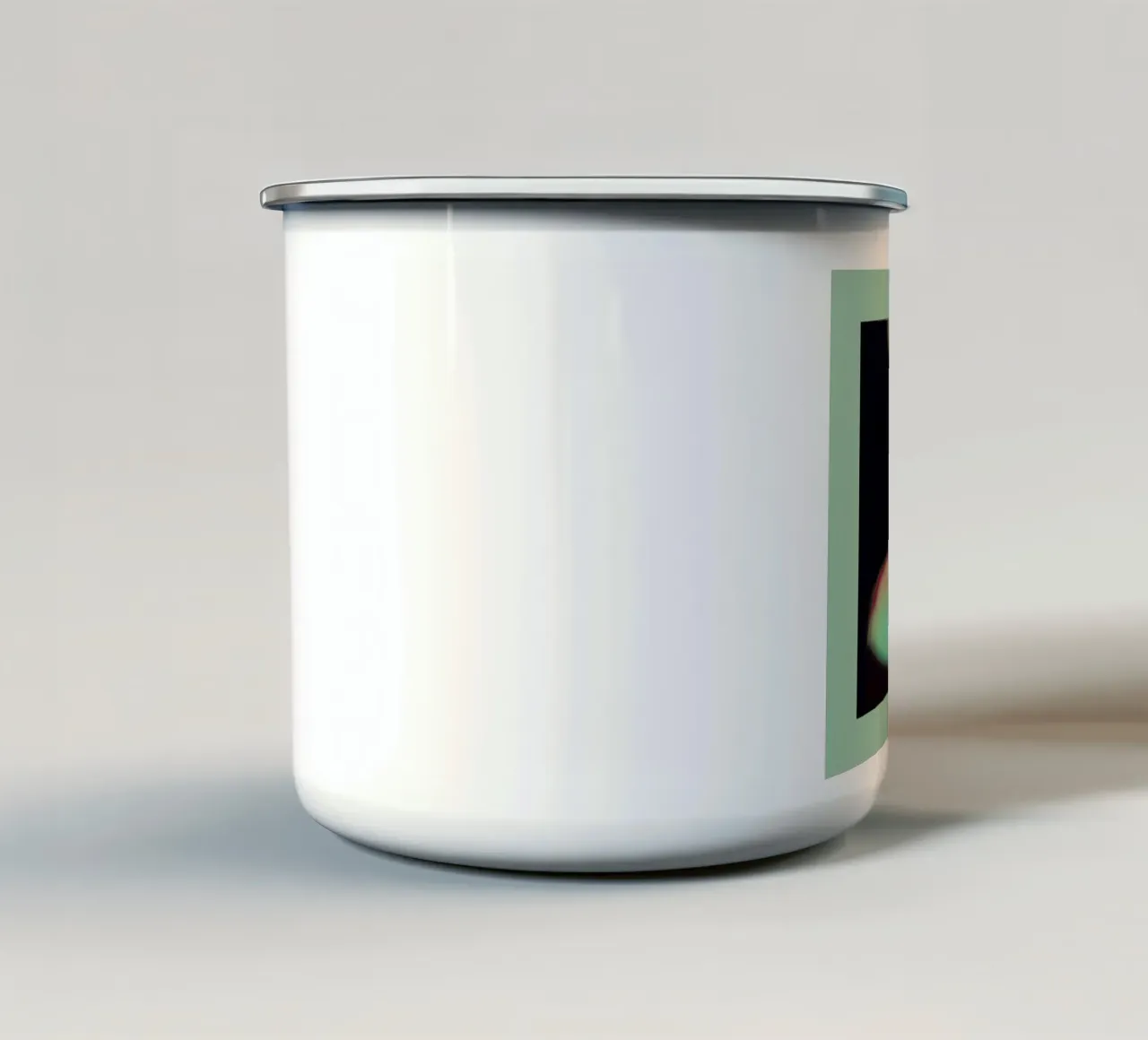High & Glow taza de esmalte de Bryon S. White