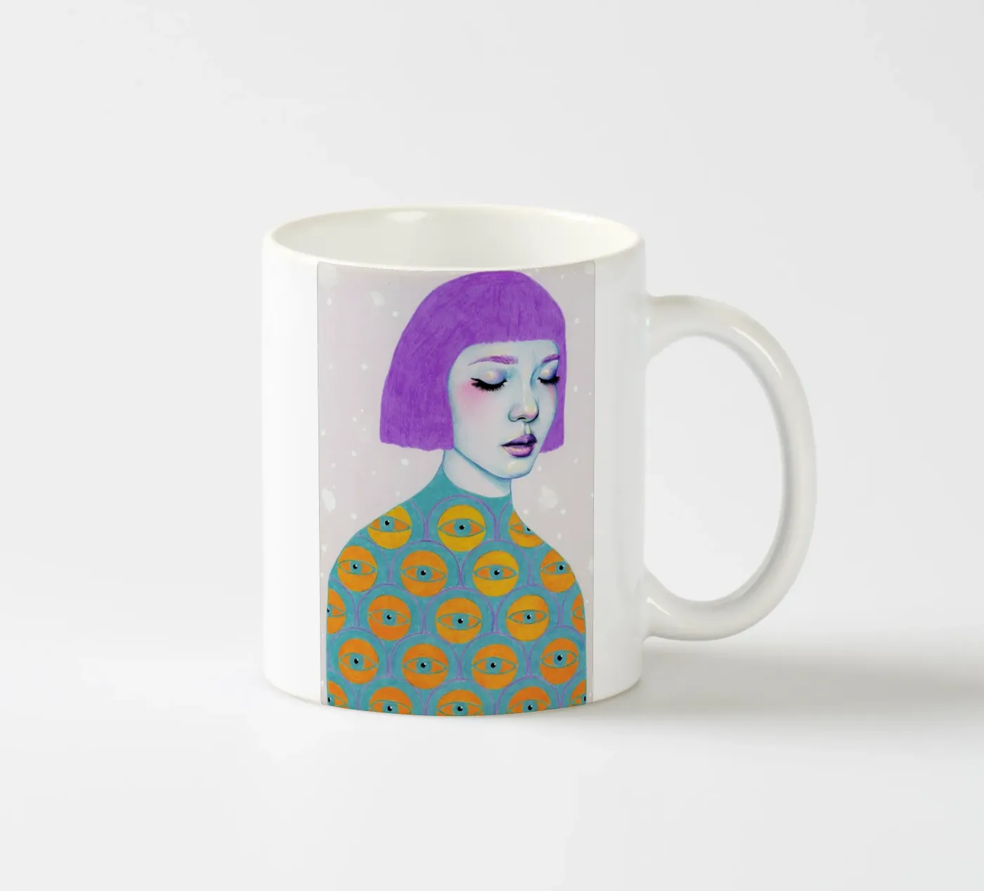 The Observer ceramic mug by Natalie Foss