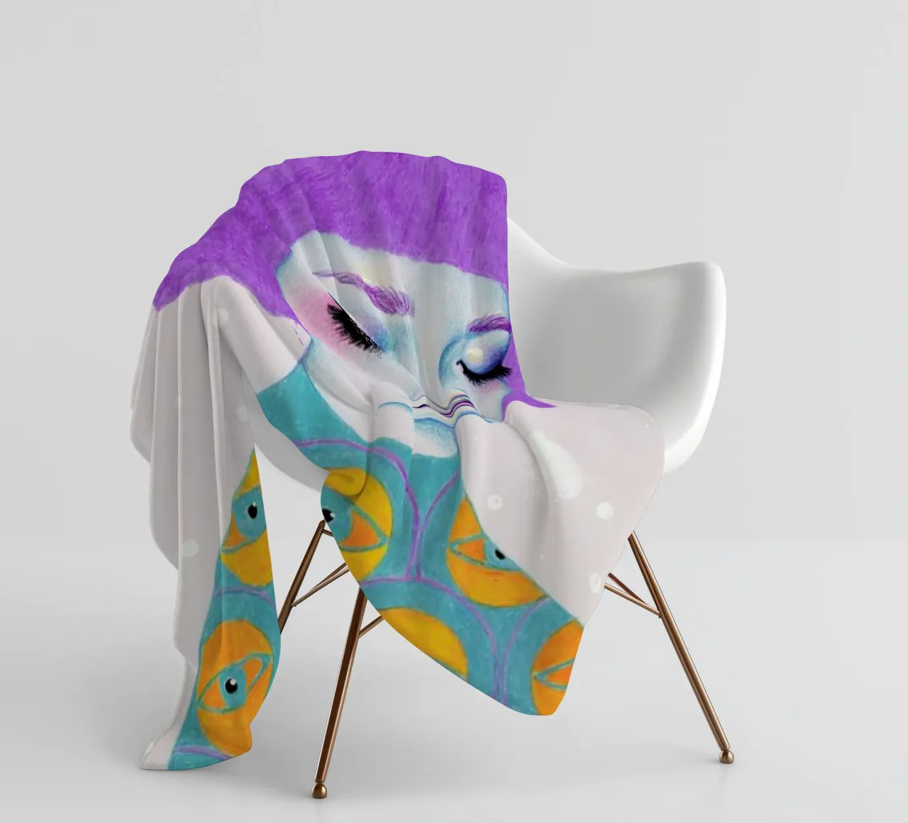 The Observer Fleecedecke von Natalie Foss