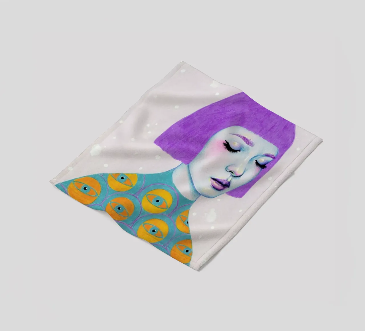 The Observer Fleecedecke von Natalie Foss