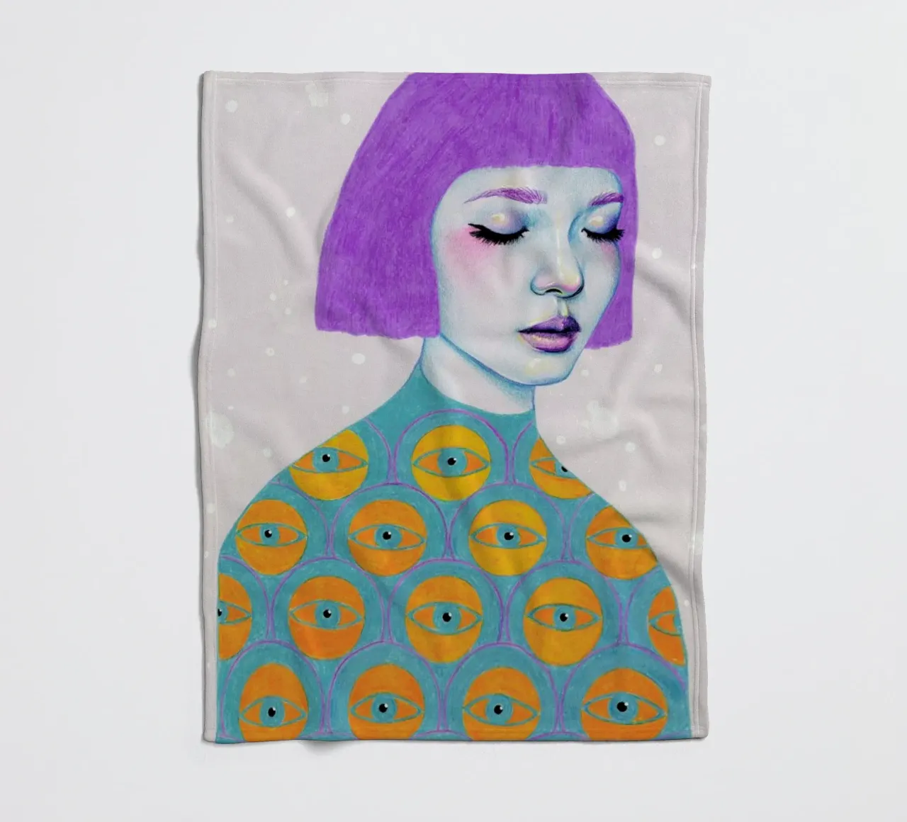 The Observer Fleecedecke von Natalie Foss