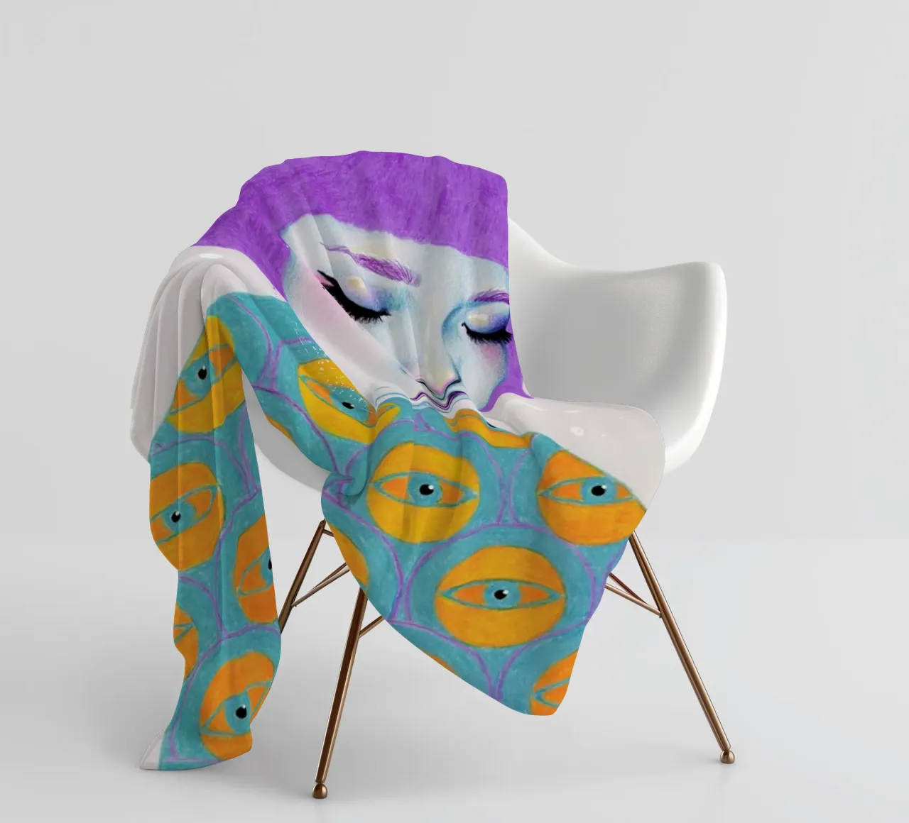 The Observer Fleecedecke von Natalie Foss