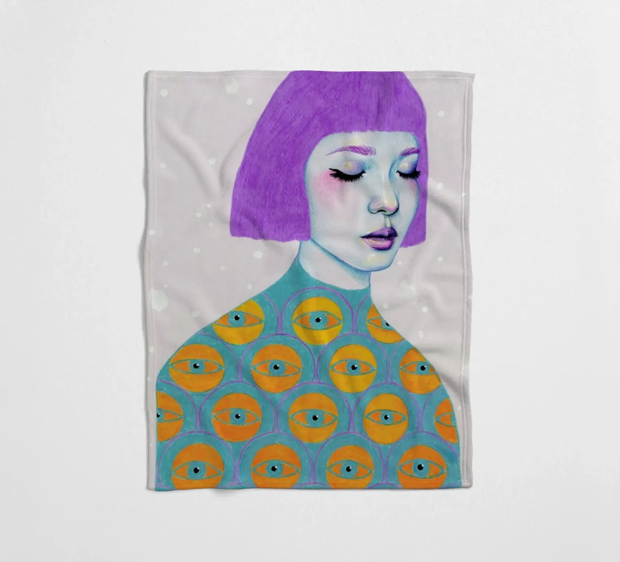 The Observer Fleecedecke von Natalie Foss