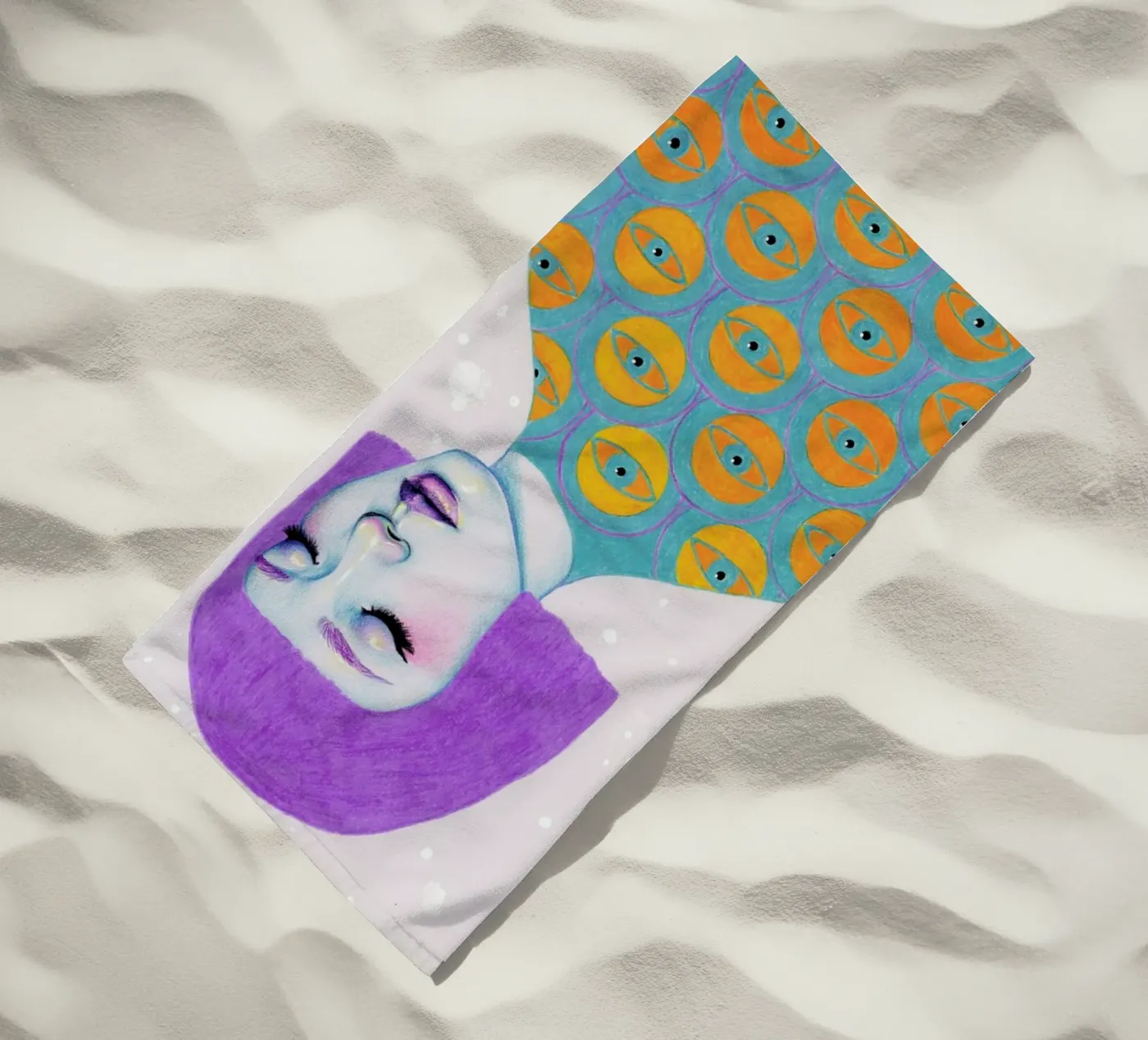 The Observer beach towel by Natalie Foss