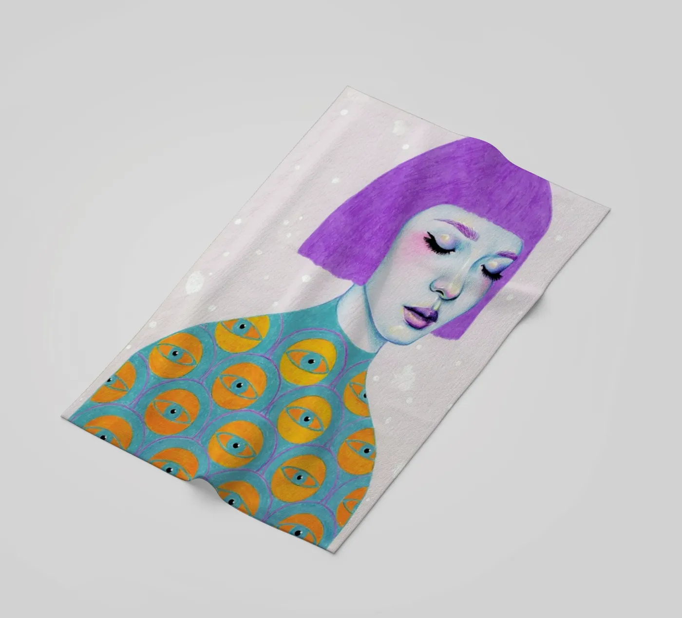 The Observer beach towel by Natalie Foss