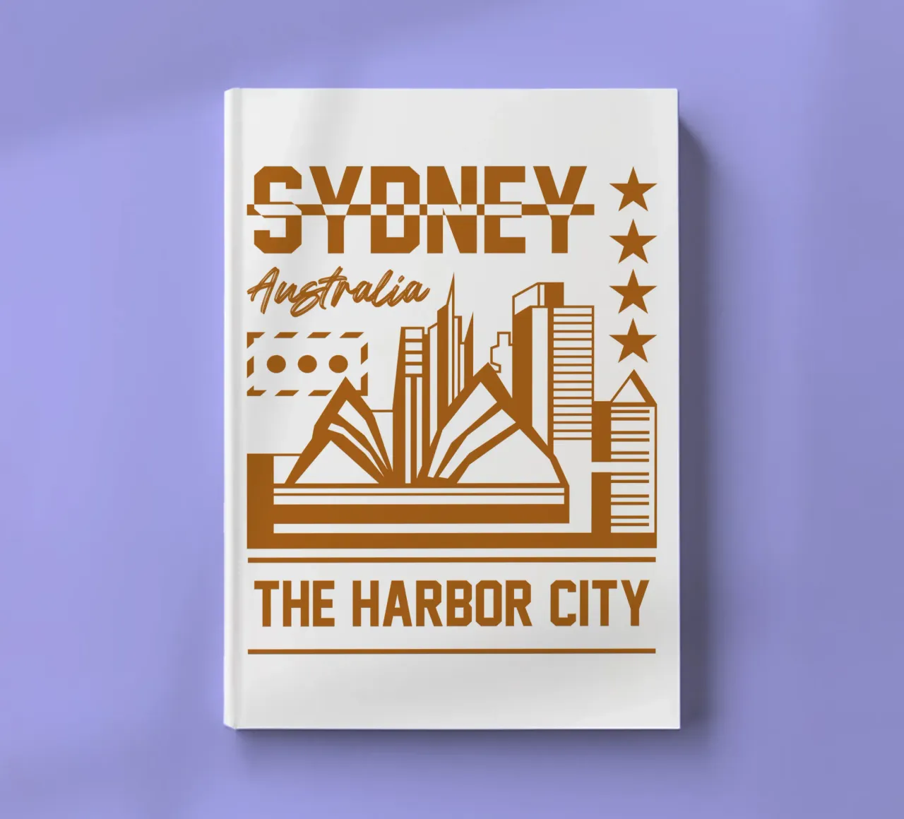 Sydney Australia classic art design notebook by rivariahill