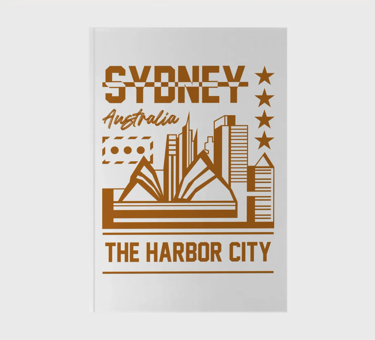 Sydney Australia classic art design notebook by rivariahill