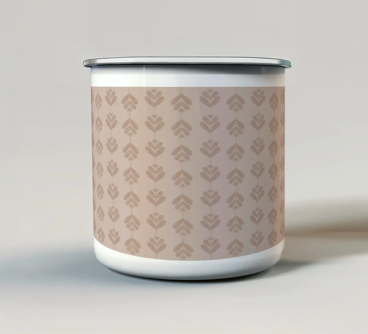 Neutral flow taza de esmalte de Mandalla Pattern