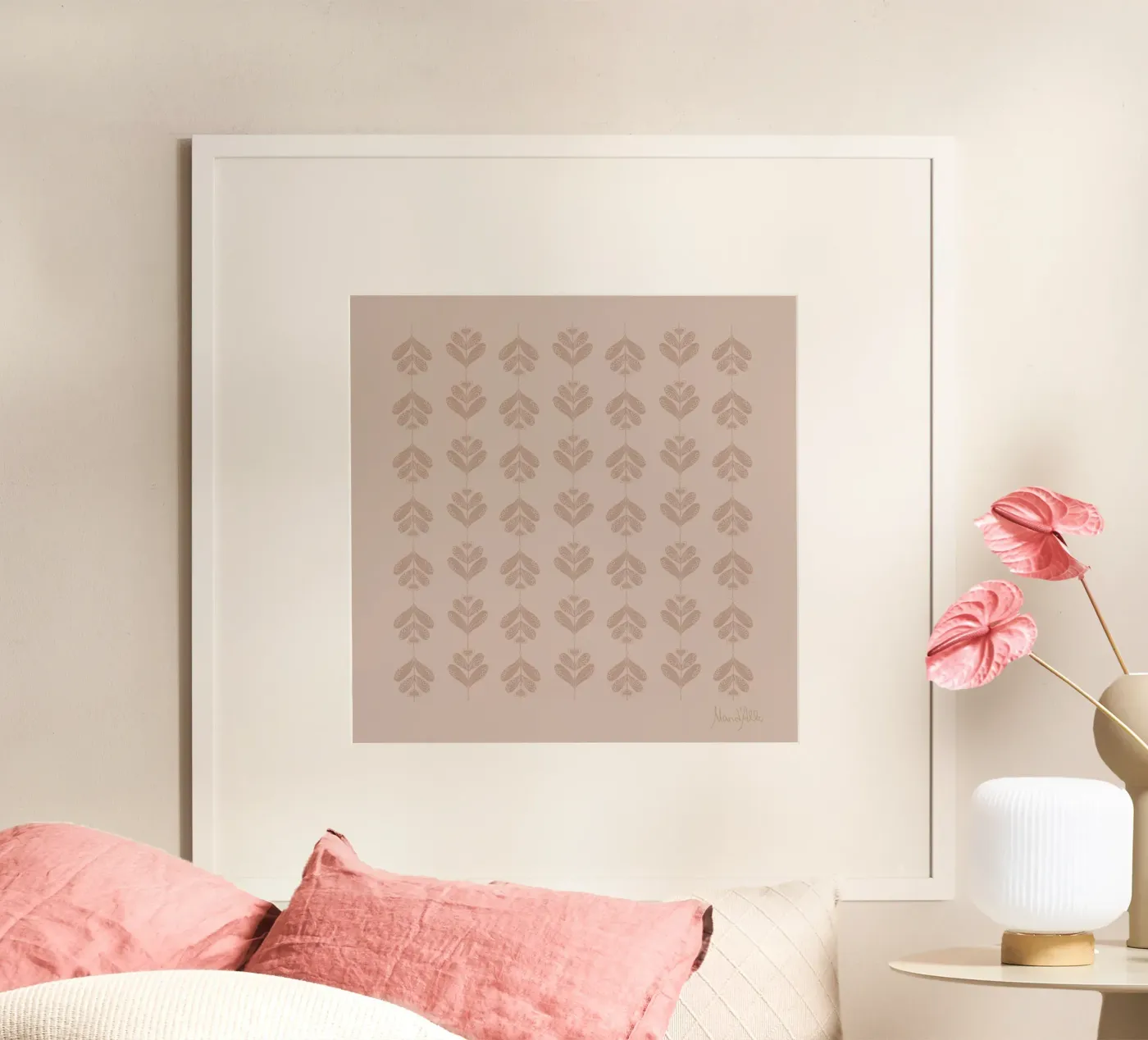 Neutral flow Poster von Mandalla Pattern