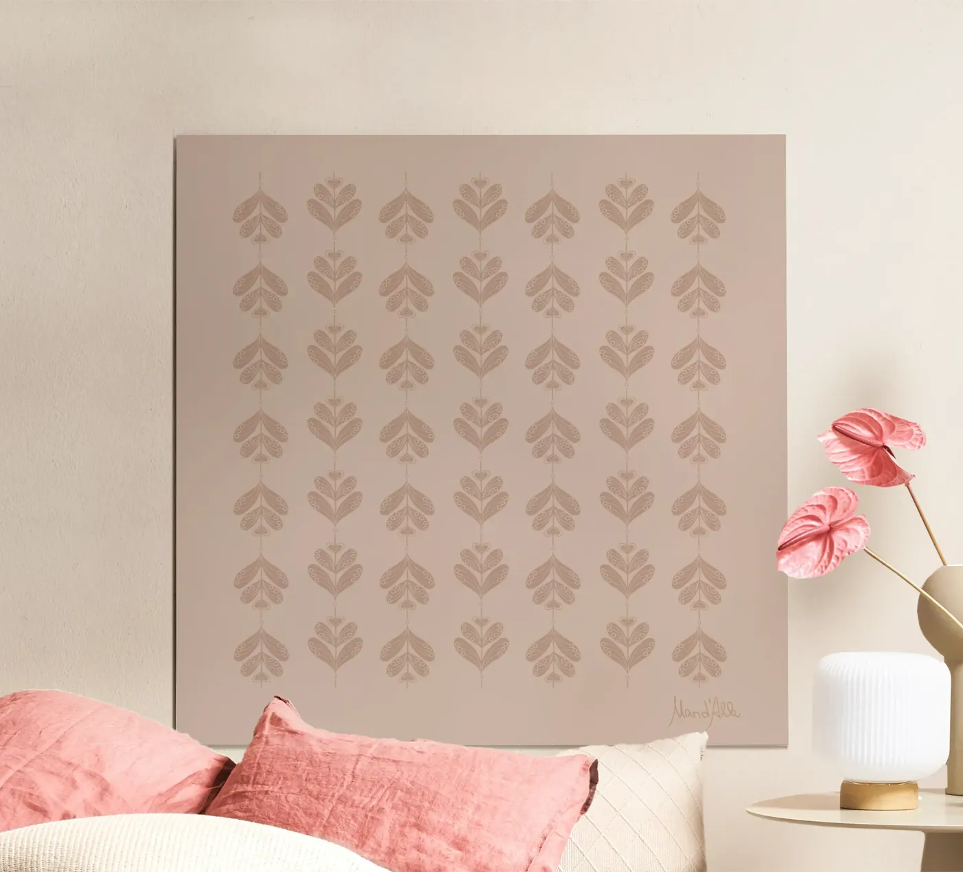 Neutral flow Poster von Mandalla Pattern
