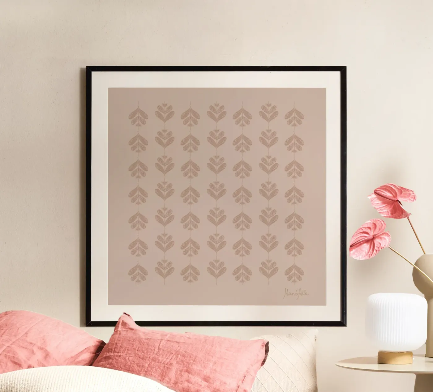 Neutral flow Poster von Mandalla Pattern