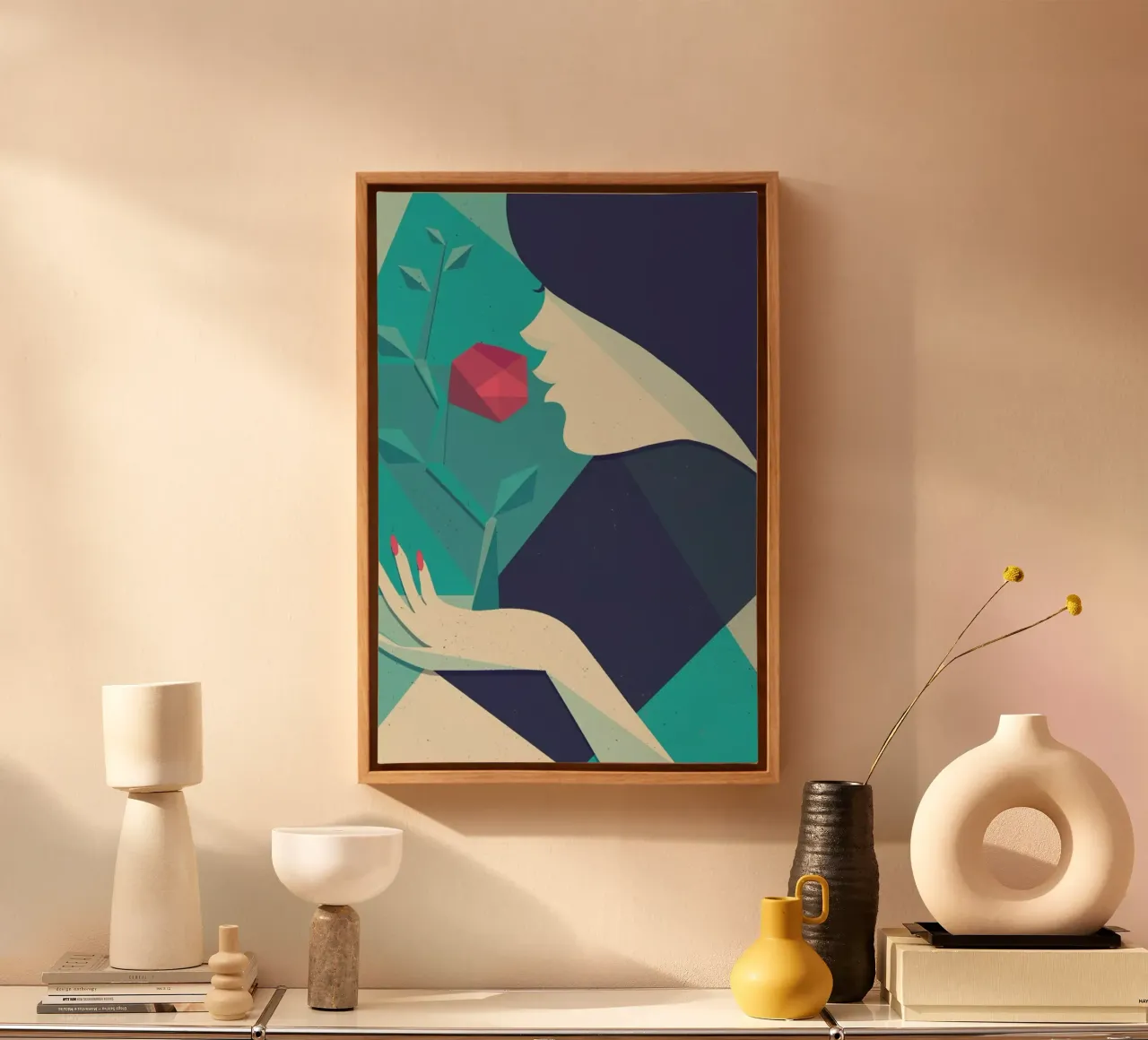 Virgo canvas met Baklijst van Pietari Posti