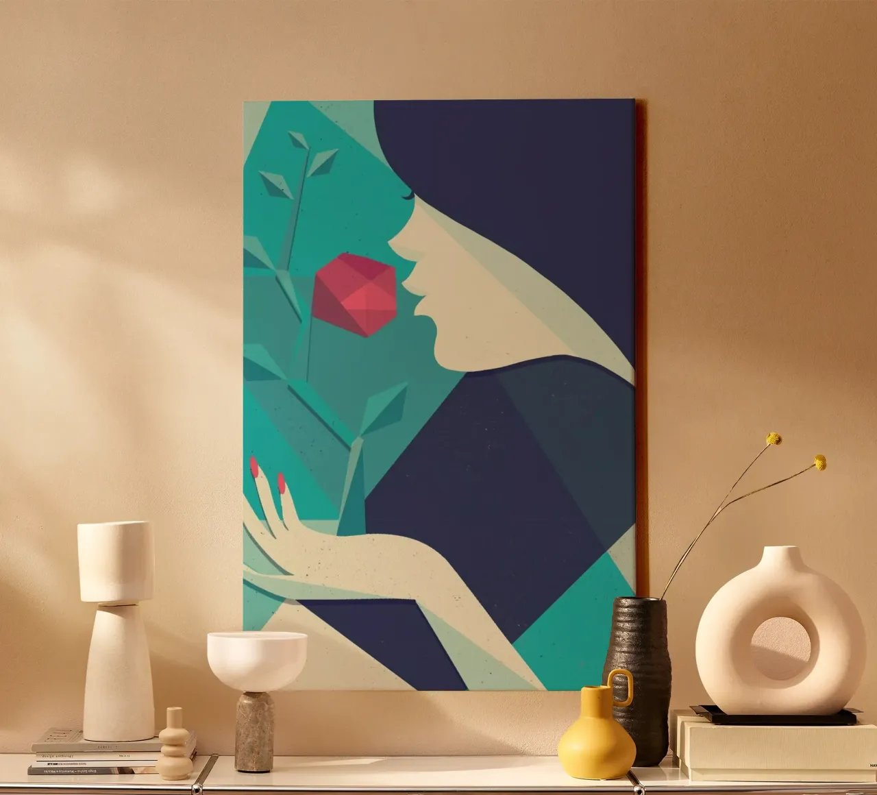 Virgo canvas met Baklijst van Pietari Posti