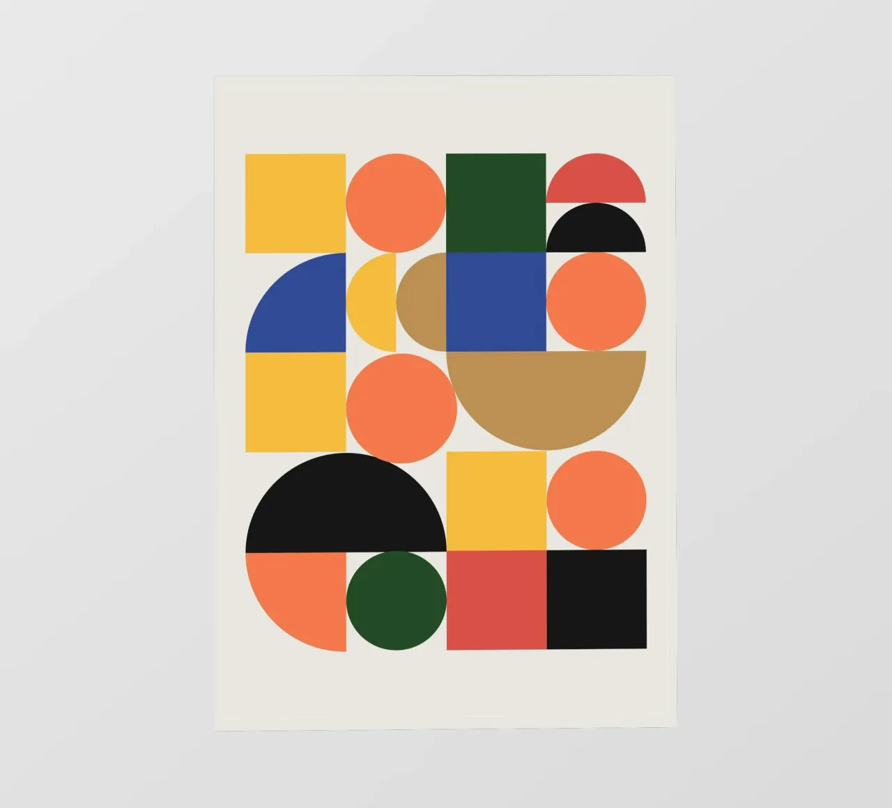 Astratto Boho metà secolo Pattern 25 pellicola backlit da Paigaam Studio