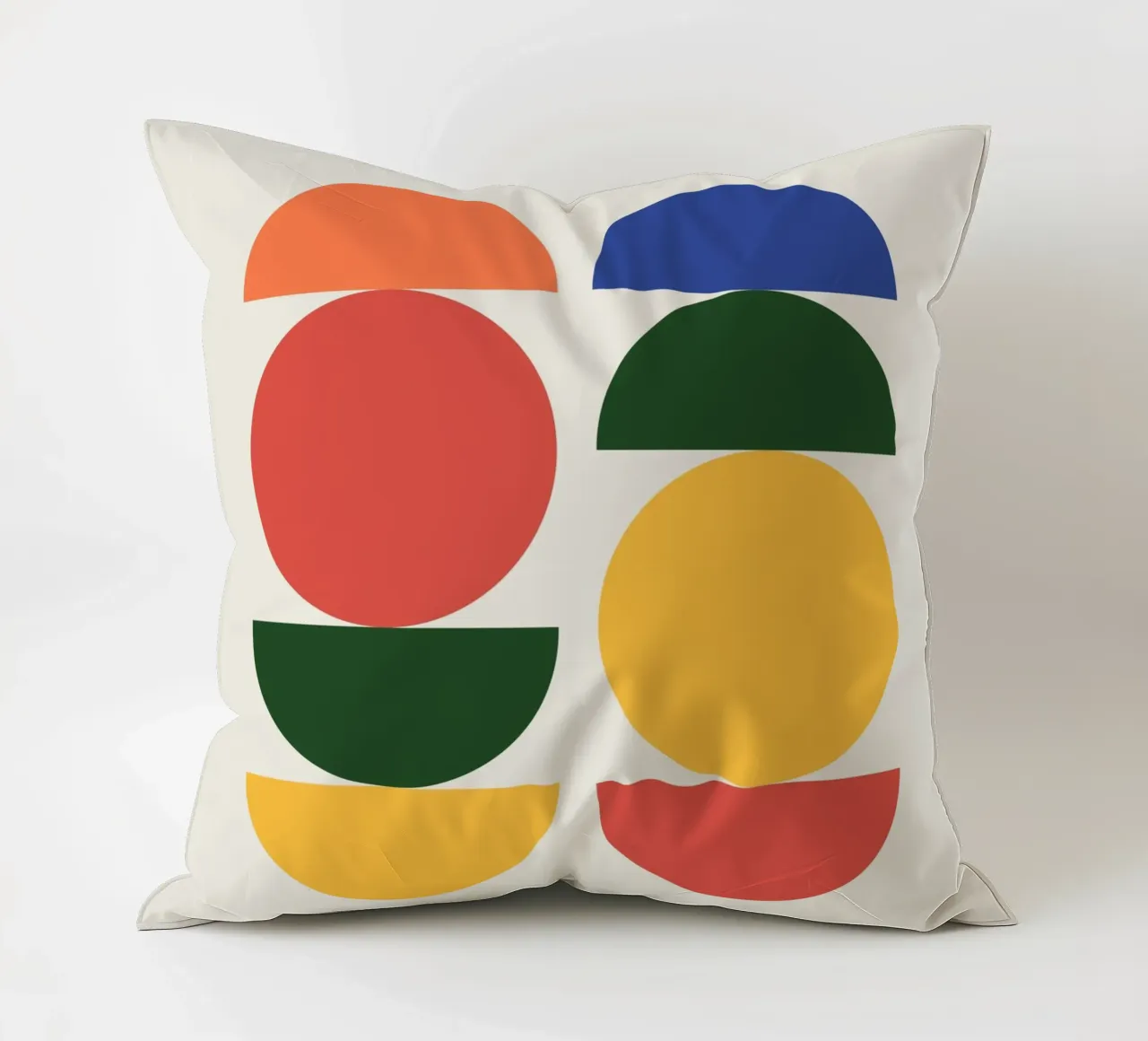 Abstract Boho mid century Pattern 26 decorative cushion by Paigaam Studio