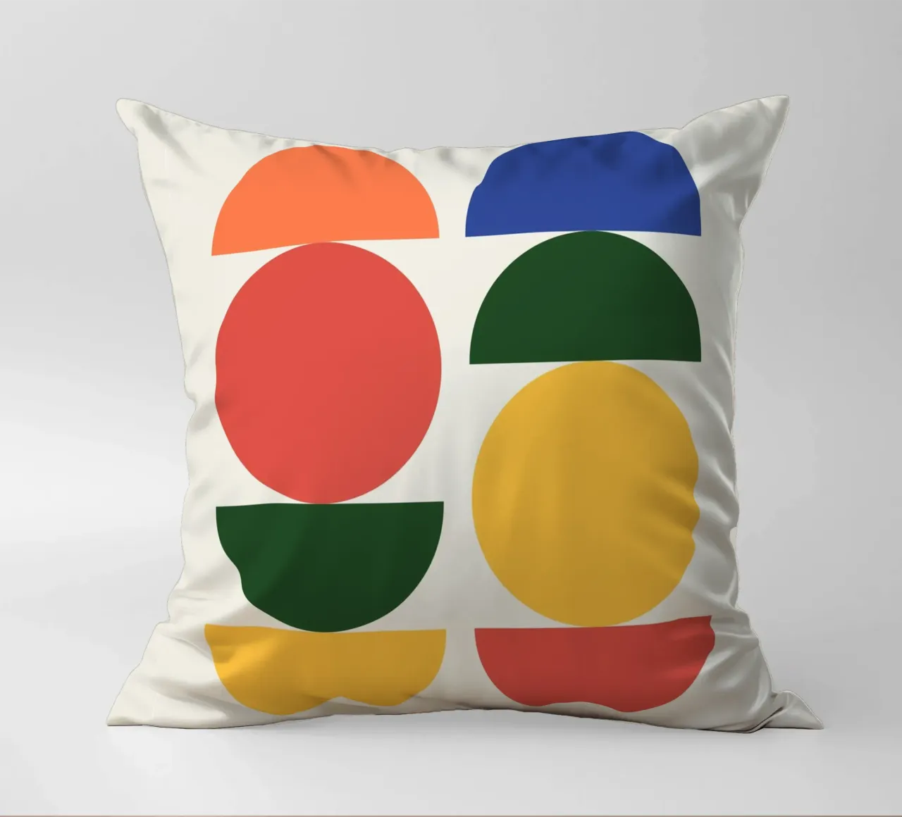 Abstract Boho mid century Pattern 26 decorative cushion by Paigaam Studio