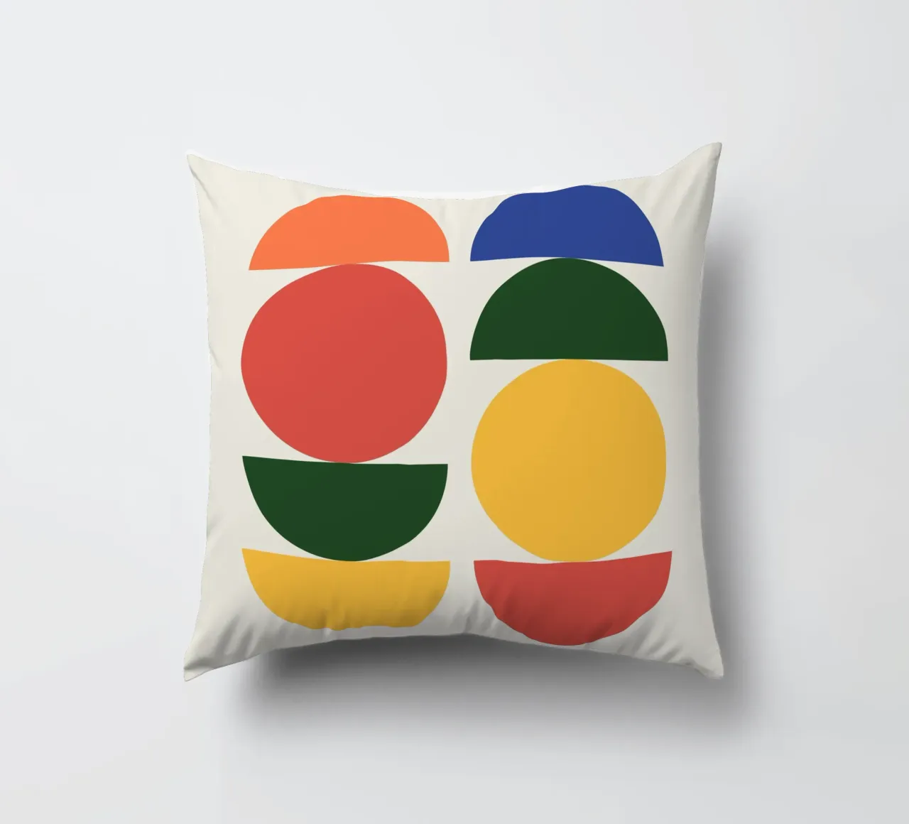 Abstract Boho mid century Pattern 26 decorative cushion by Paigaam Studio