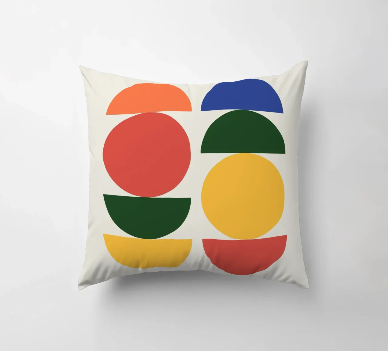 Abstract Boho mid century Pattern 26 decorative cushion by Paigaam Studio