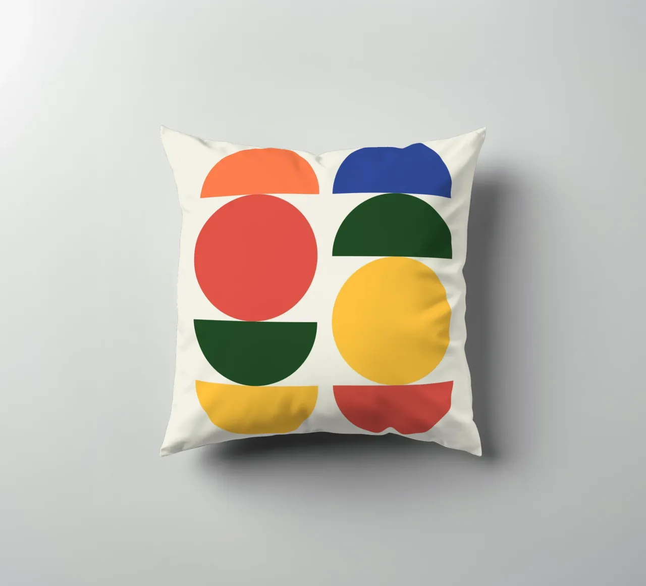 Abstract Boho mid century Pattern 26 decorative cushion by Paigaam Studio