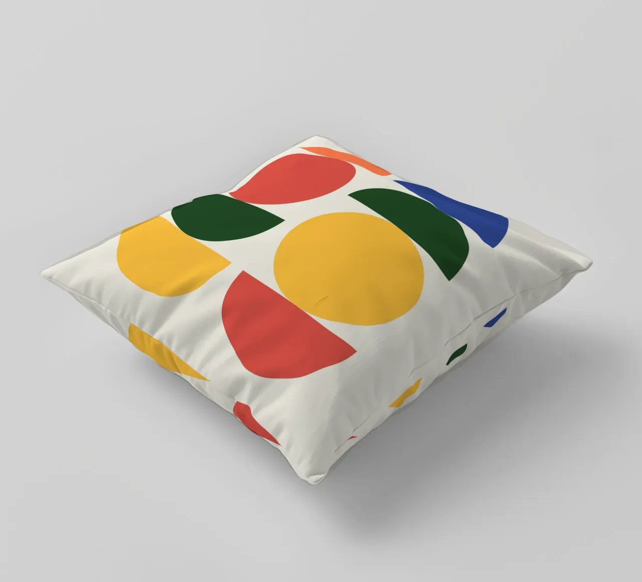 Abstract Boho mid century Pattern 26 decorative cushion by Paigaam Studio