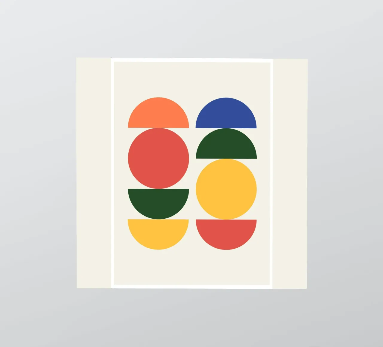 Astratto Boho metà secolo Pattern 26 adesivo da Paigaam Studio