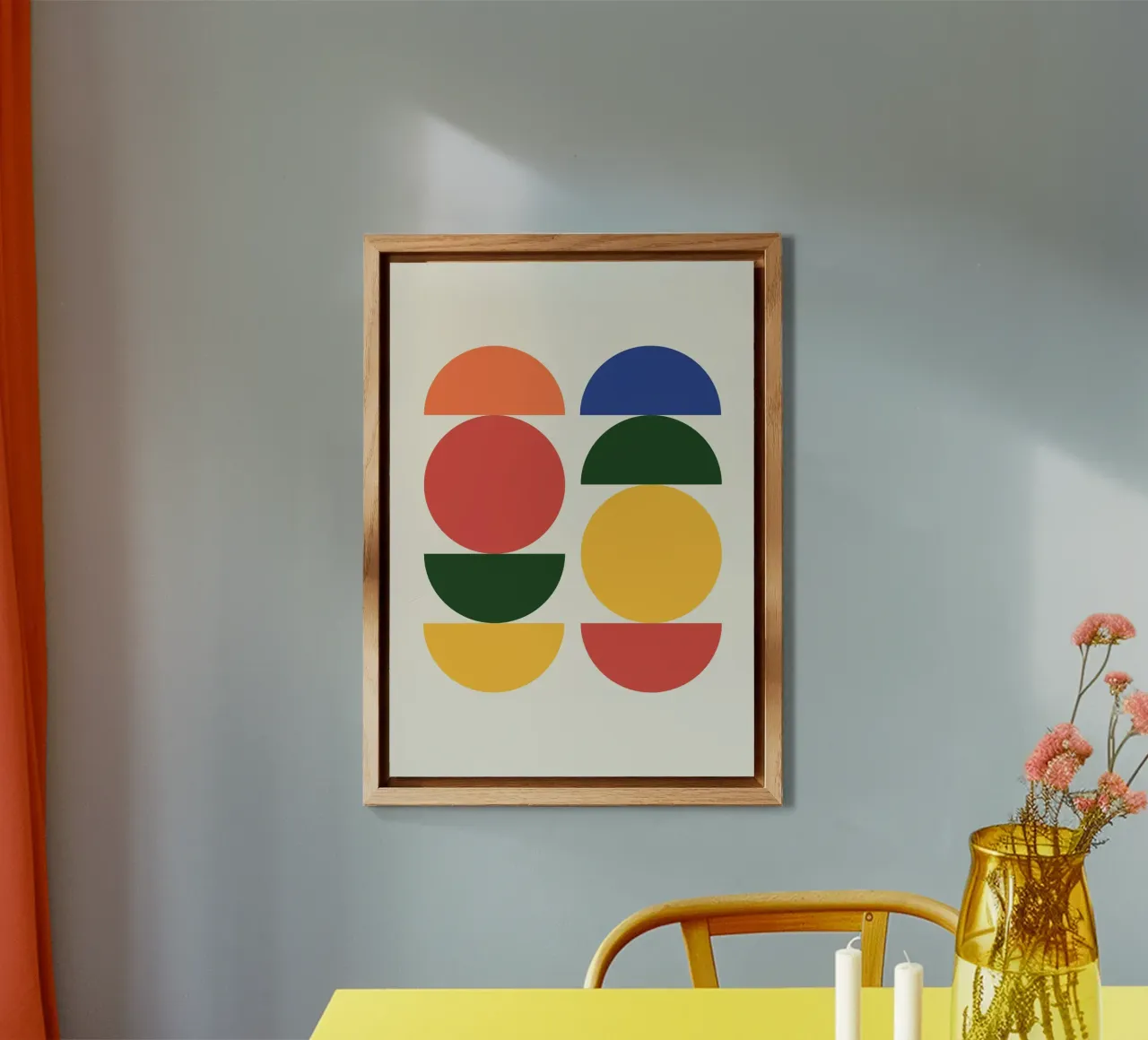 Astratto Boho metà secolo Pattern 26 alluminio dibond da Paigaam Studio