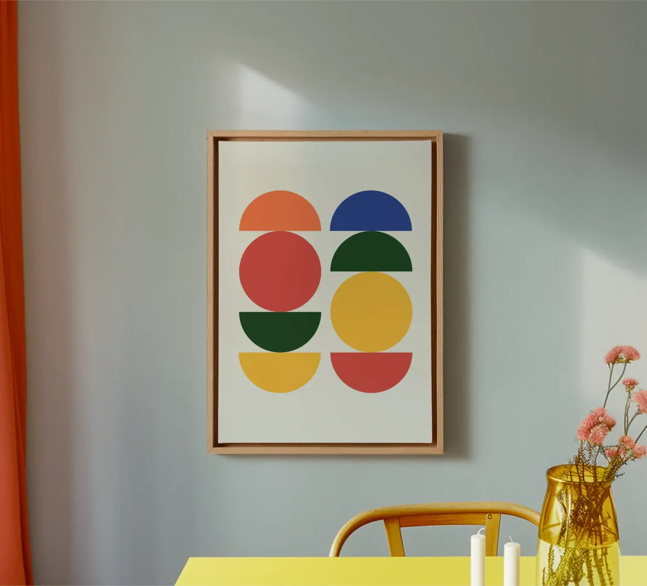 Astratto Boho metà secolo Pattern 26 tela da Paigaam Studio