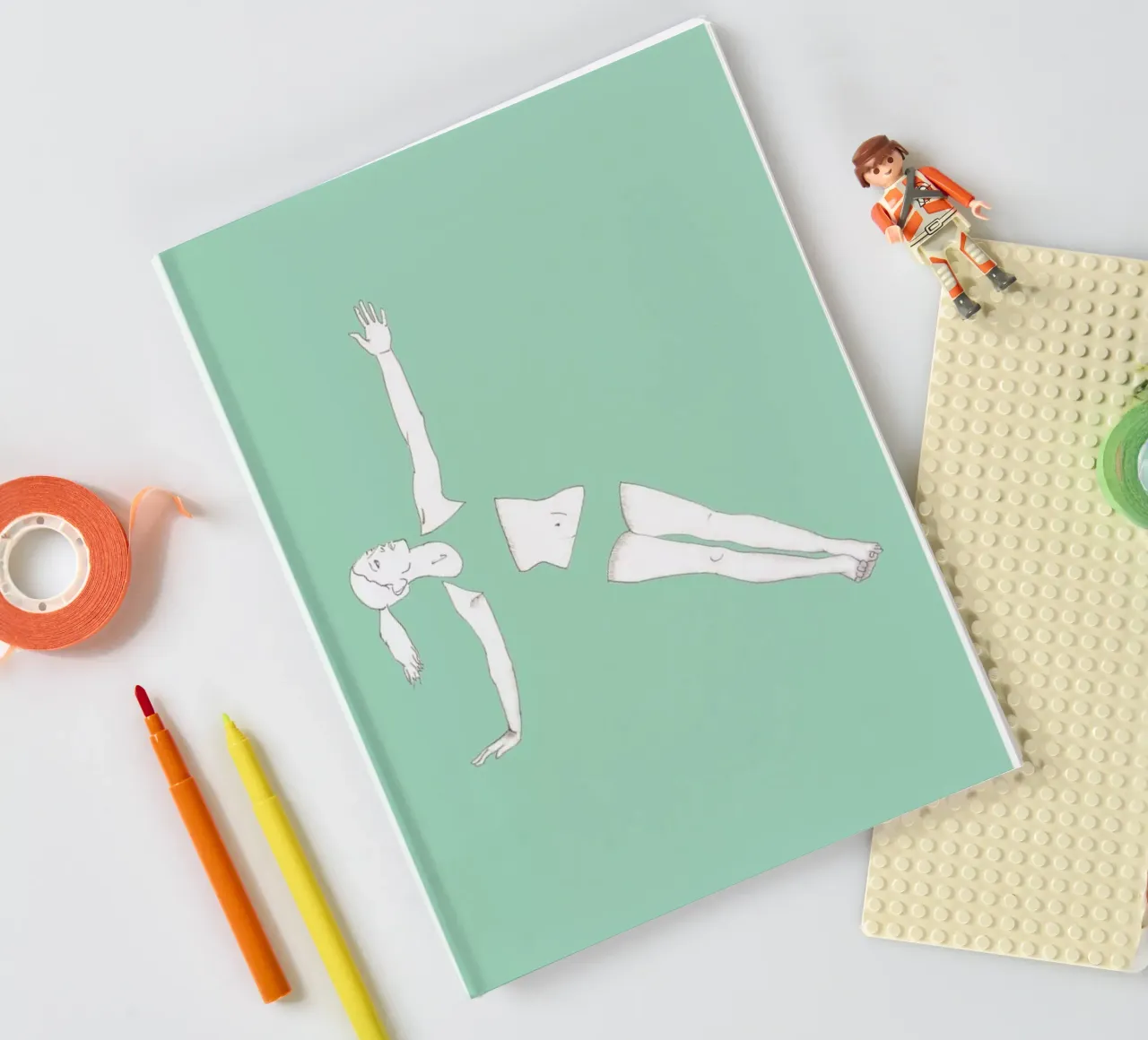 Yoga Practice 5 notebook by Sandra De Leon