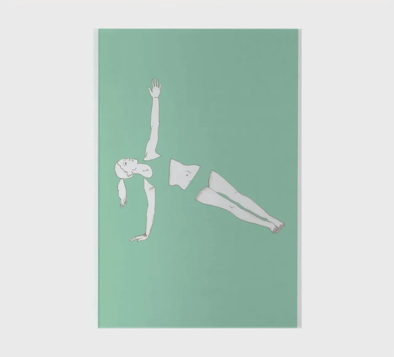 Yoga Practice 5 notebook by Sandra De Leon
