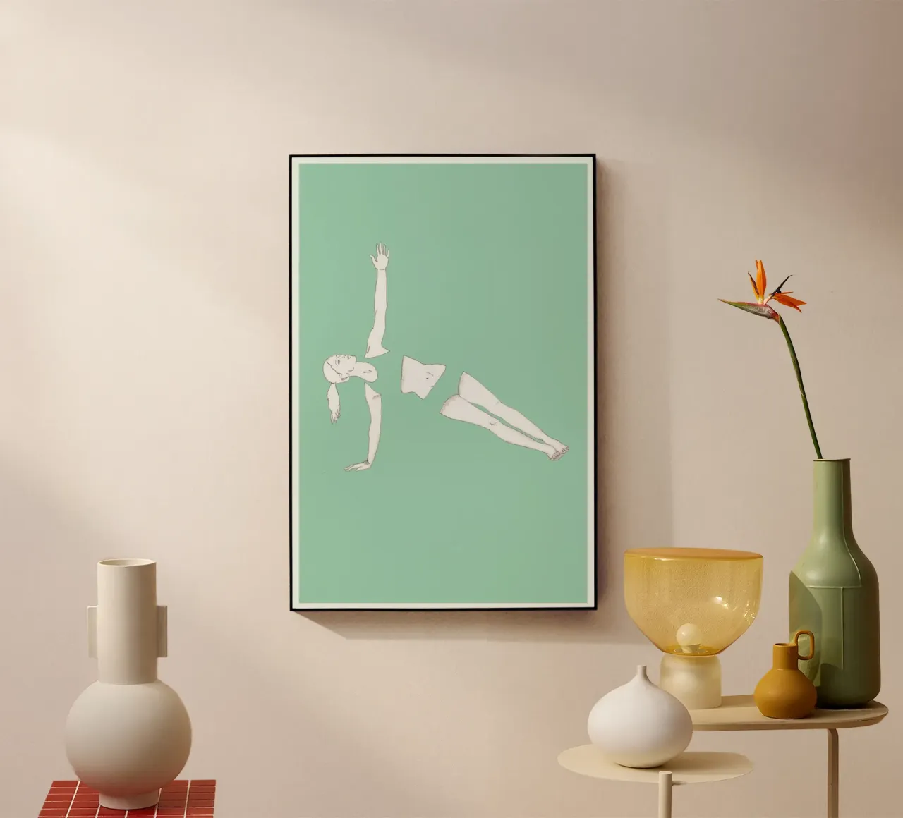 Yoga Practice 5 plexiglass da Sandra De Leon