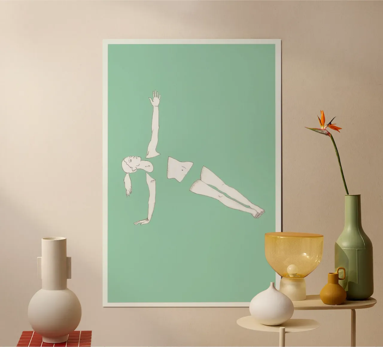 Yoga Practice 5 poster da Sandra De Leon