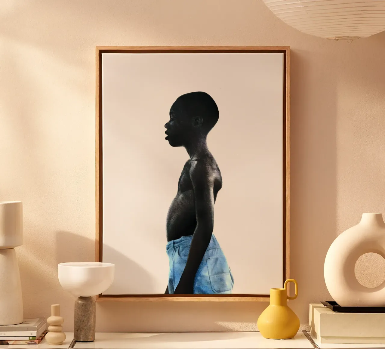 Moonlight canvas met Baklijst van heiyoum