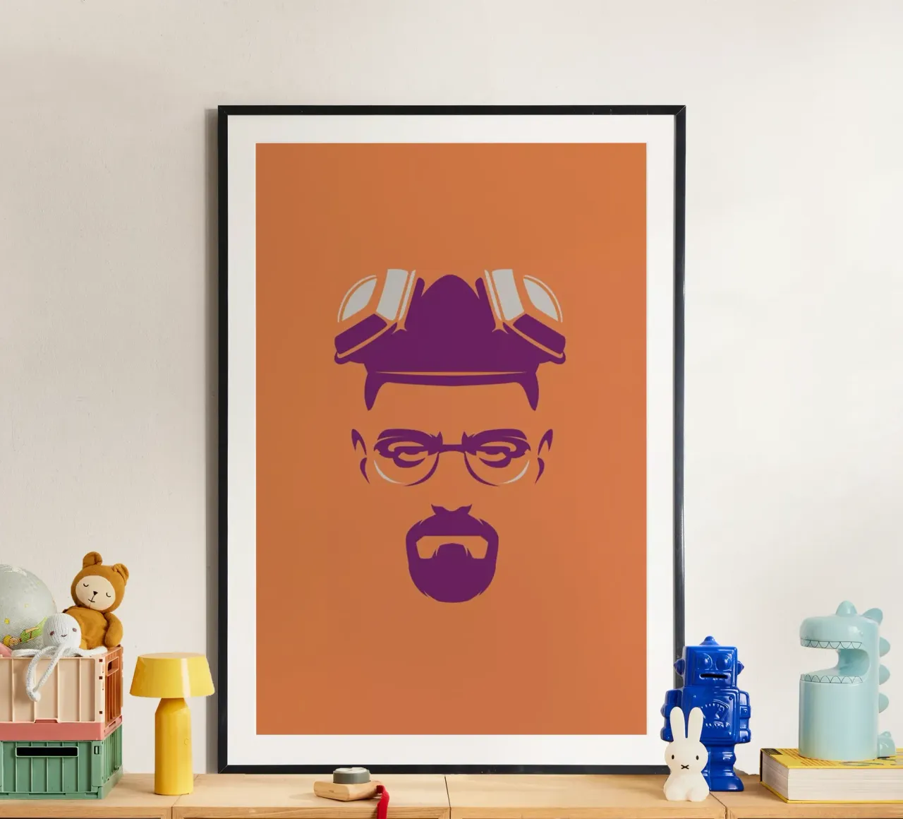 Bad poster con telaio in alluminio da Bruno Morphet