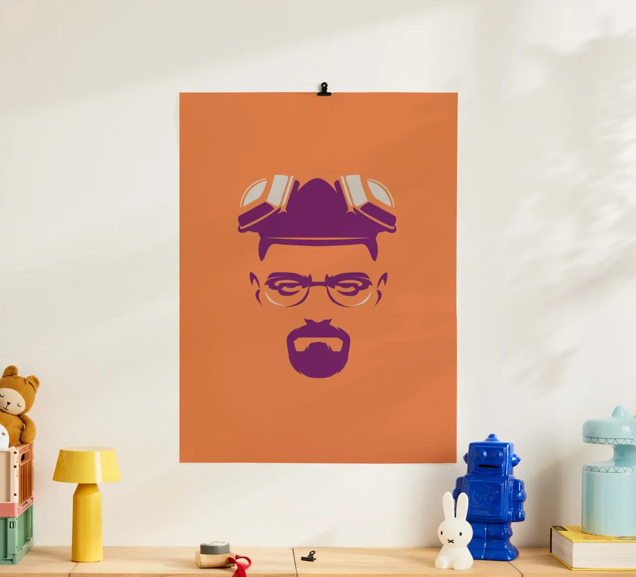 Bad poster con telaio in alluminio da Bruno Morphet