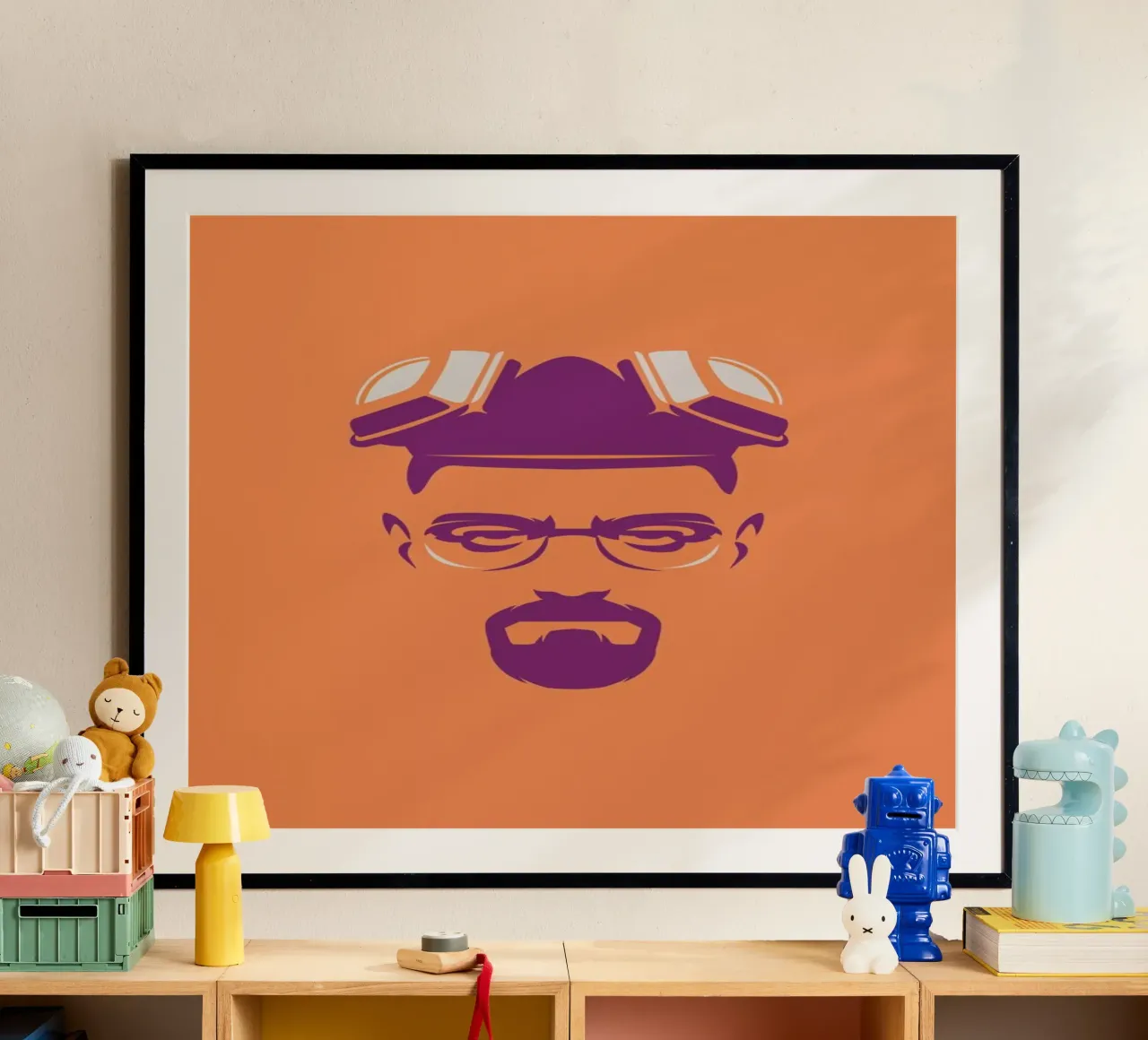 Bad poster con telaio in alluminio da Bruno Morphet