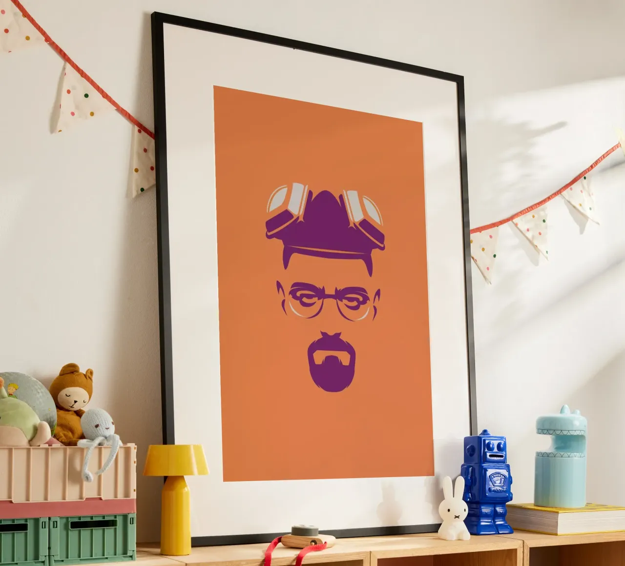 Bad poster con telaio in alluminio da Bruno Morphet