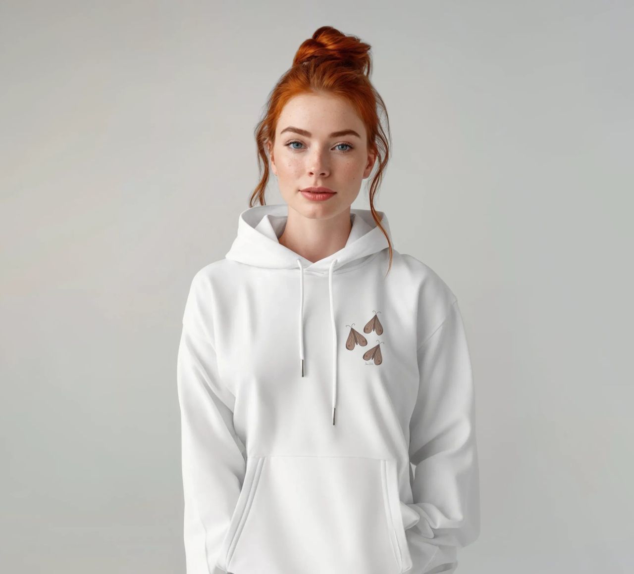 Infinite moth felpa con cappuccio da Mandalla Pattern