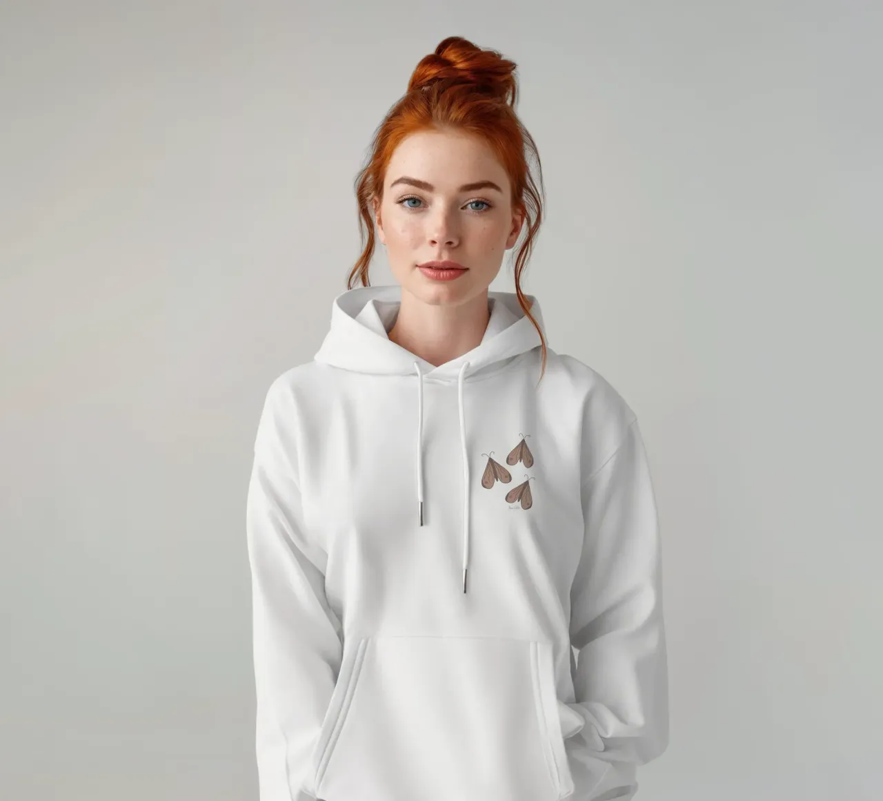 Infinite moth felpa con cappuccio da Mandalla Pattern