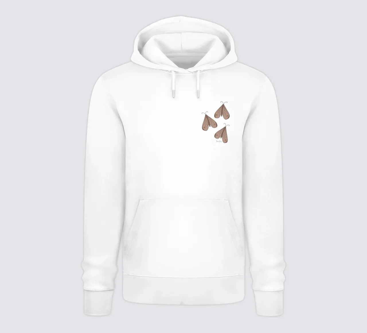 Infinite moth hoodie by Mandalla Pattern